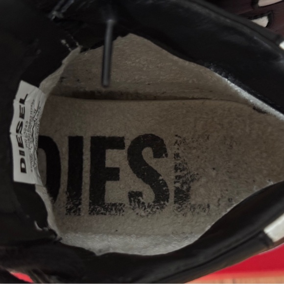 Diesel S-Leroji Mid W Womens Black Leather Lifestyle Sneakers Shoes In Sz. 7.5 - Picture 8 of 17